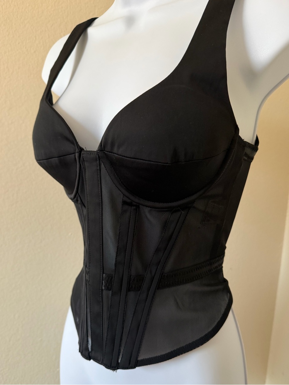 Agent Provocateur Black Longline Underwire Corset